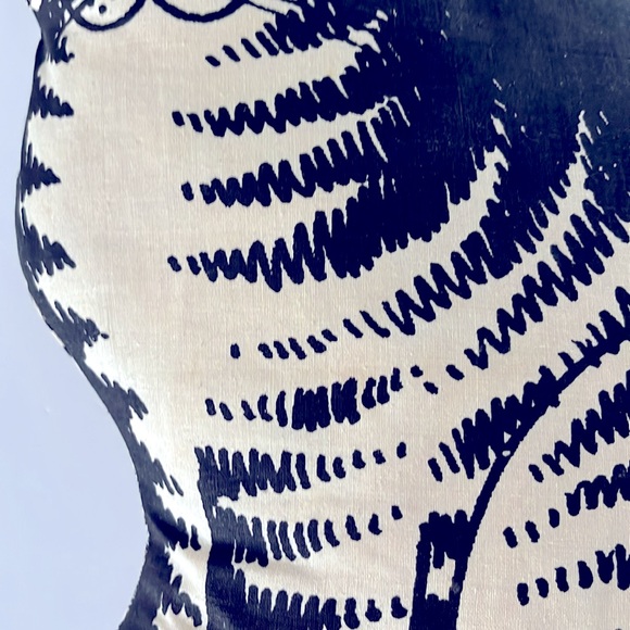 Kliban Cat Vintage Plush Animal Toy 1980s Whimsical  Pillow Novelty Collectible - Picture 13 of 15